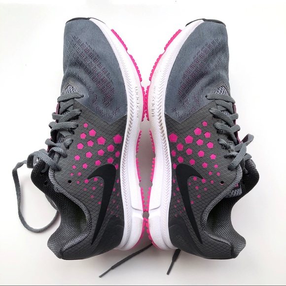 Nike Run Fast Gray Pink Sneakers - Picture 5 of 10